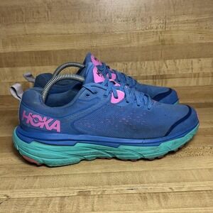 HOKA ONE ONE Shoes Womens Size 10 Blue Pink Teal Challenger ATR 6 Trail Running